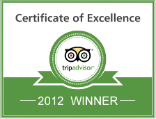 TripAdvisor Certificate of Excellence 2012