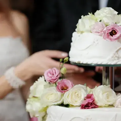 Wedding cake at Centra Coconut Beach Resort Samui
