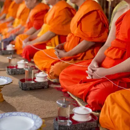 Monk ceremony at Centra Coconut Beach Resort Samui