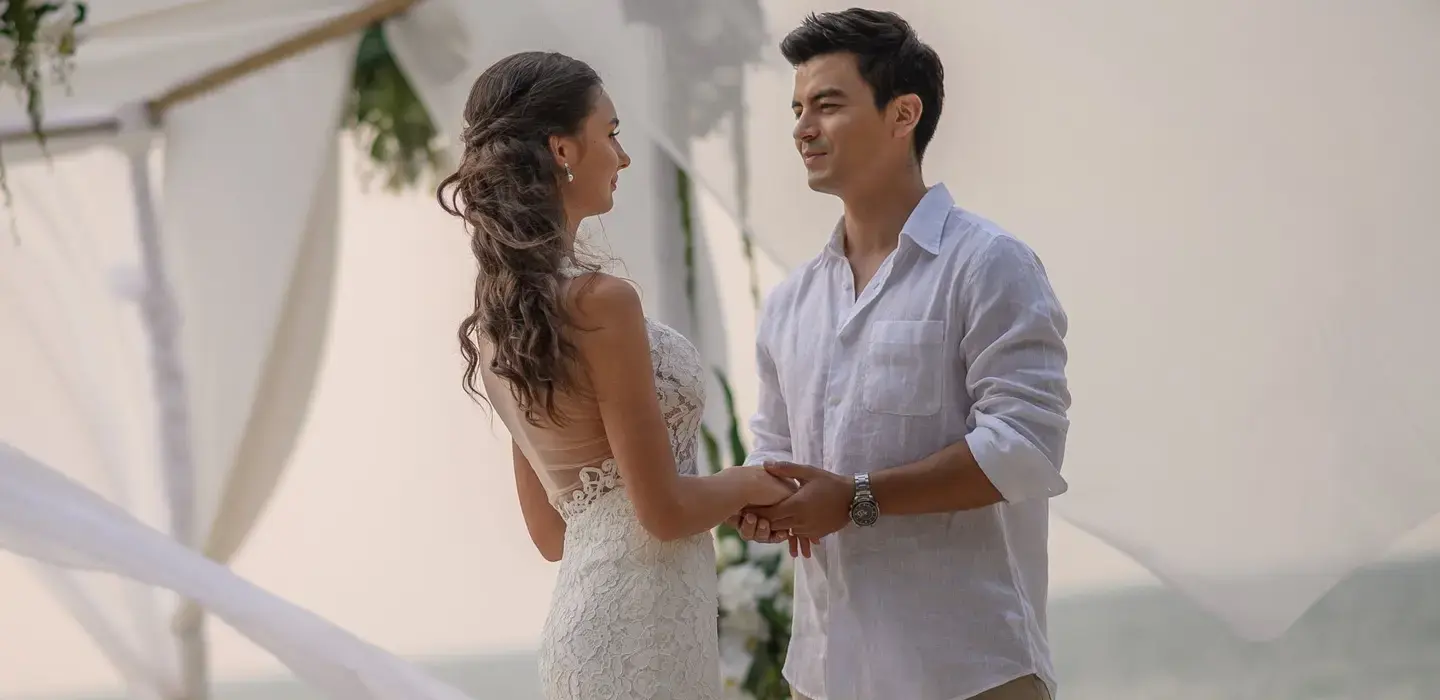 Beach wedding at Centara