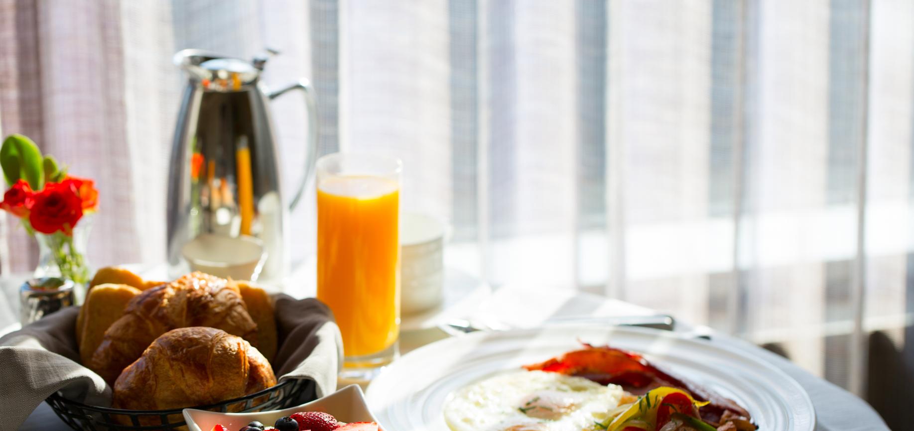 In-room dining at Centara Mirage Beach Resort Dubai