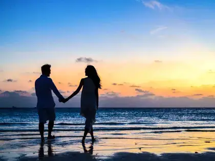 Beach couple