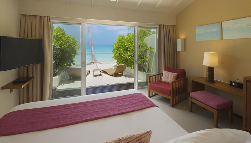 Lagoon View Beach Villa with Swirl Pool at Centara Ras Fushi Resort & Spa Maldives
