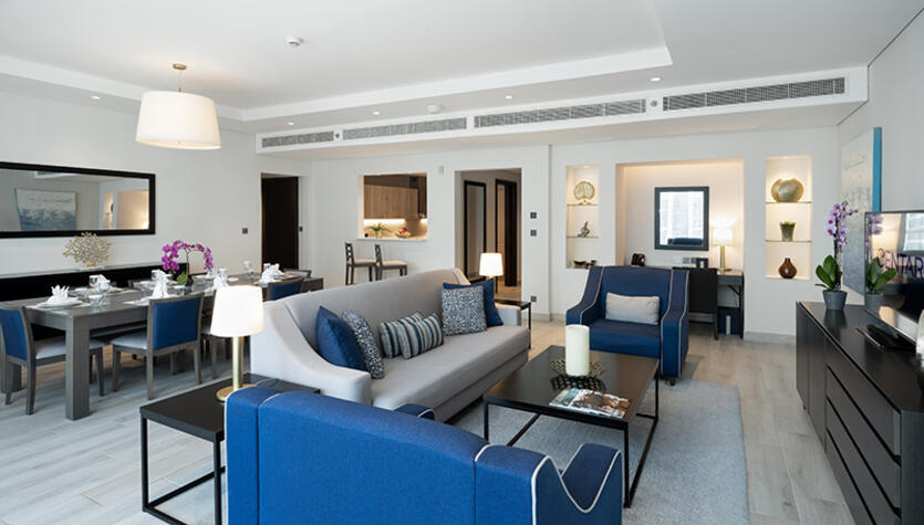 Deluxe Three Bedroom City View Residence at Centara West Bay Hotel & Residences Doha