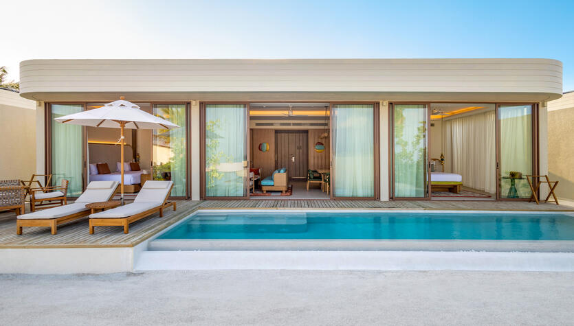 Grand Two Bedroom Beach Pool Villa