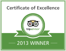 TripAdvisor Certificate of Excellence 2013