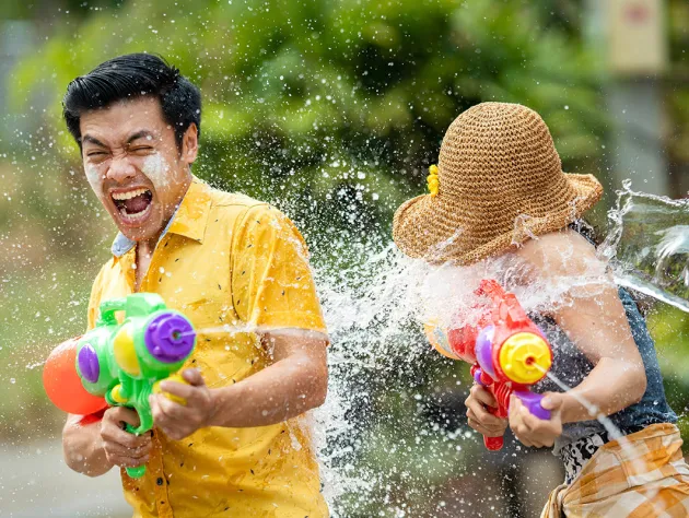 Water festival in Thailand