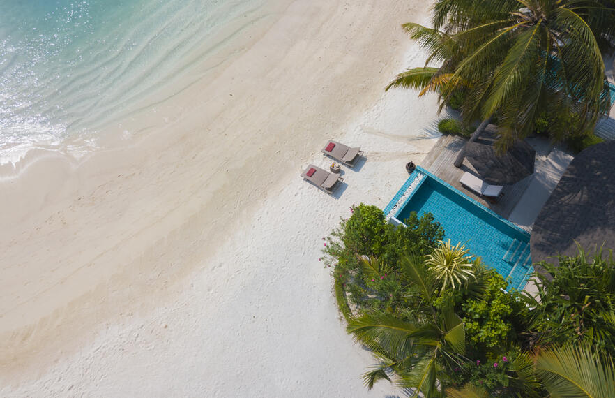 Luxury Beachfront Pool Villa Two Bedroom at Centara Grand Island Resort & Spa Maldives (CIRM)