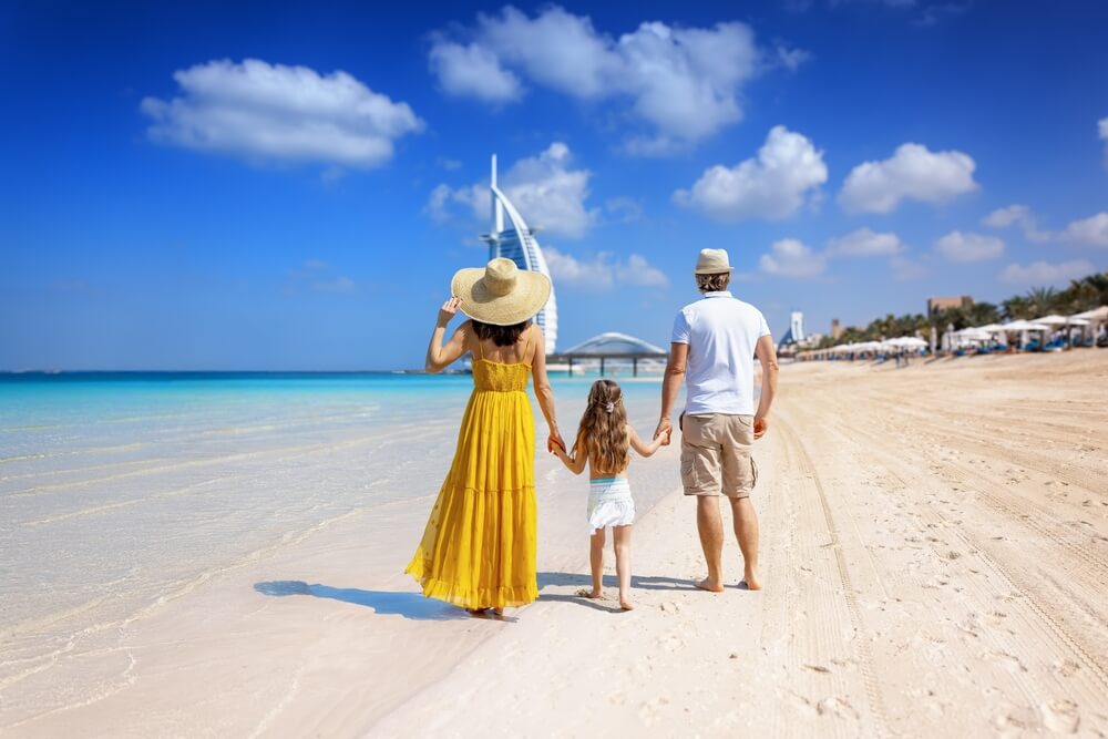 sandy beach in Dubai 