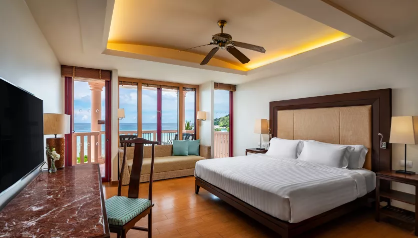 Centara’s deluxe room with an ocean view