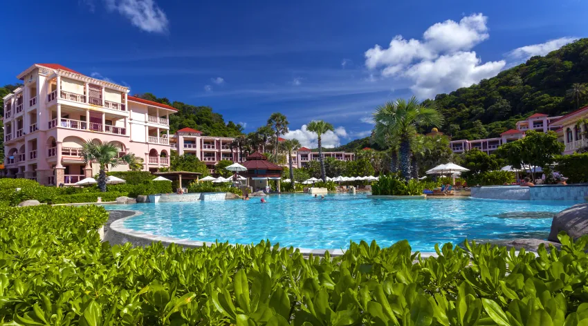 A view of Centara Grand Beach Resort Phuket from the pool