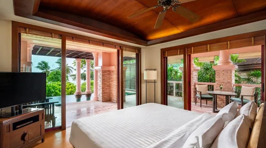 Outward view from Deluxe Suite Private Pool room