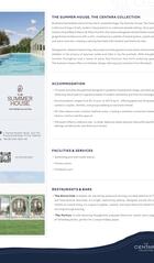 The Summer House, The Centara Collection factsheet