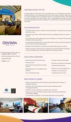 Centara Hotel Hat Yai Fact Sheet