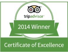 TripAdvisor Certificate of Excellence