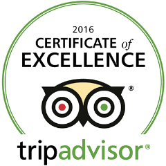 TripAdvisor Certificate of Excellence