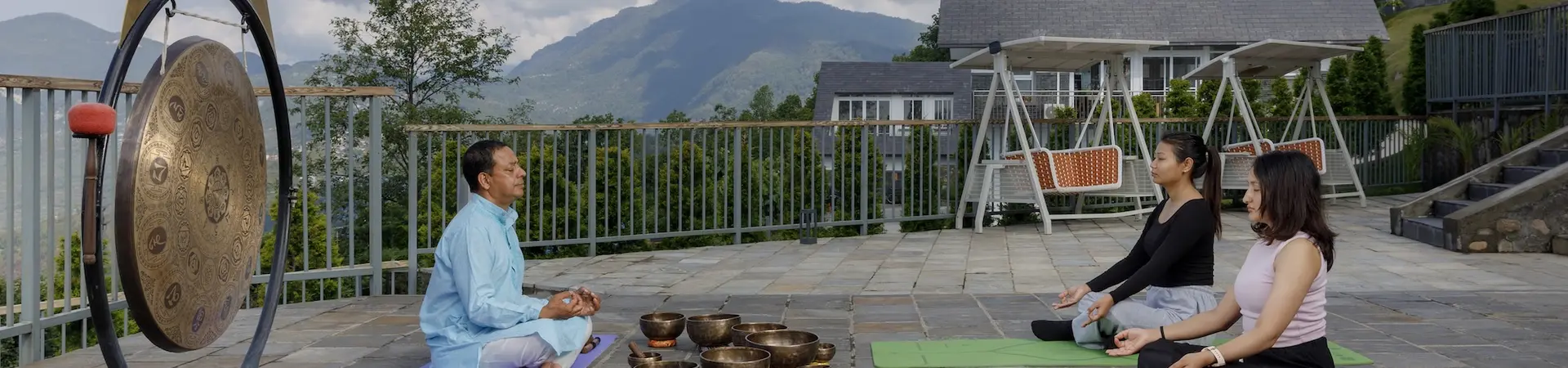 yoga session